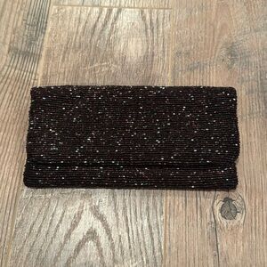 Moyna Purple Shimmery Clutch